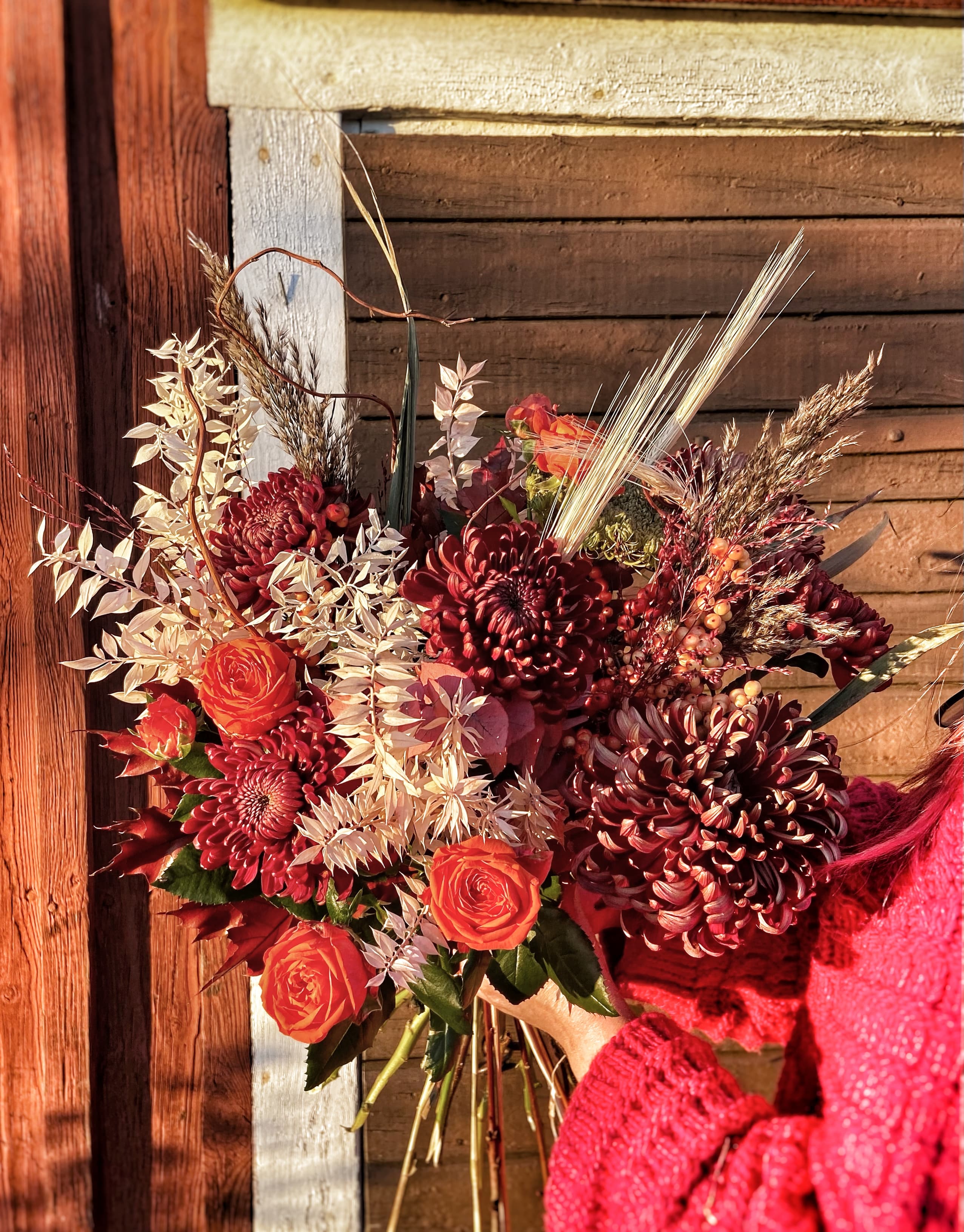 Arbete i blomsterstudion